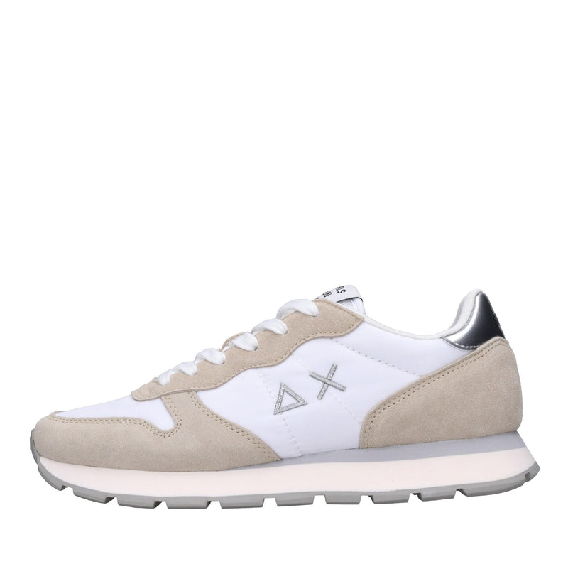 Sneakers in camoscio e tessuto 