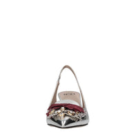 Décolleté slingback in vernice 