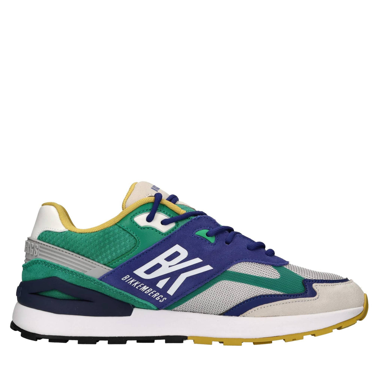 Sneakers in camoscio e tessuto 