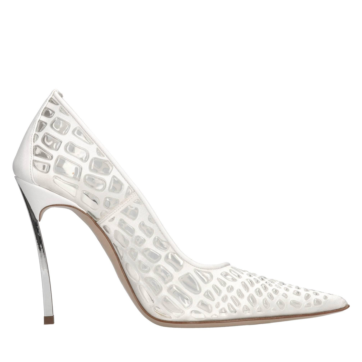 Décolleté blade in plexi e pelle 