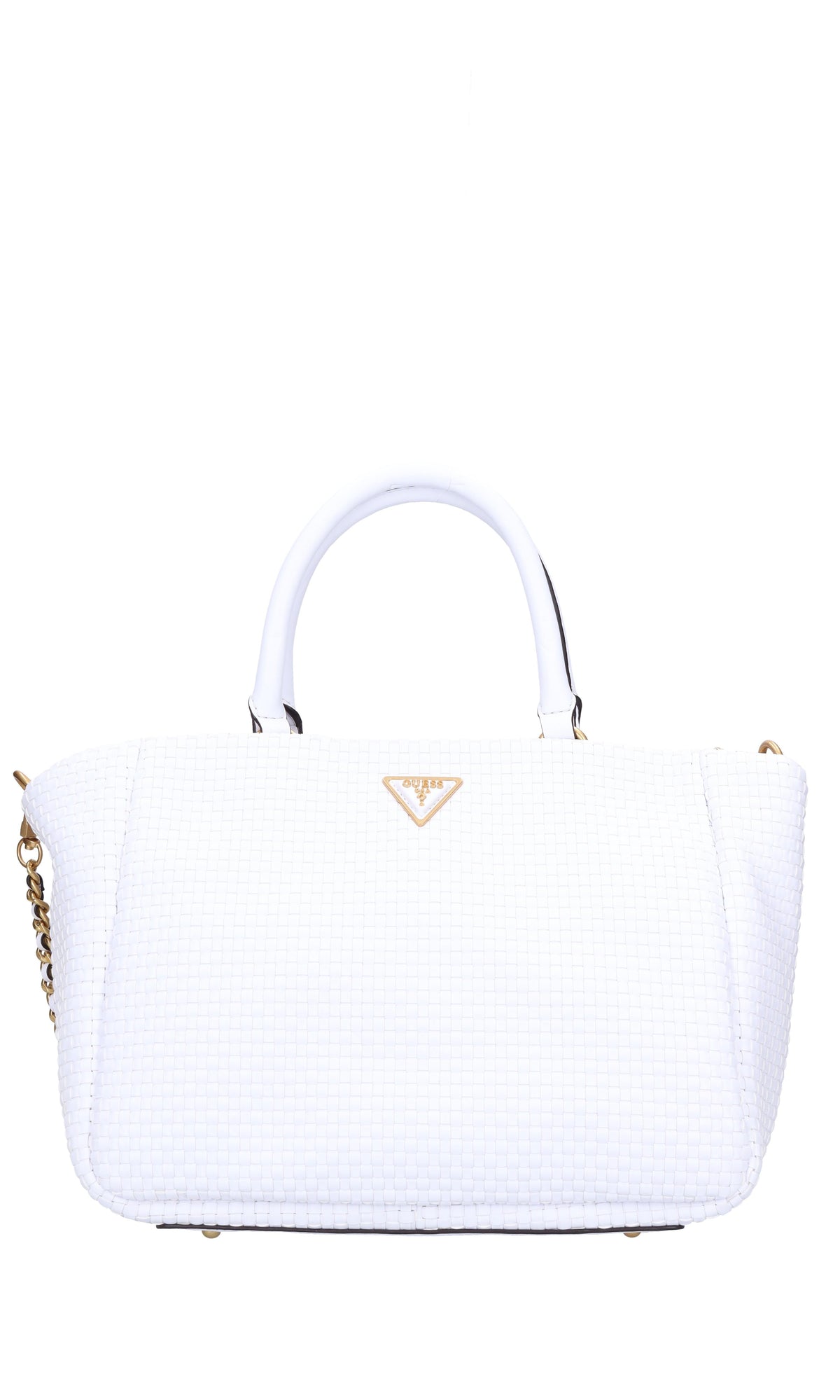 Borsa in ecopelle intrecciata 