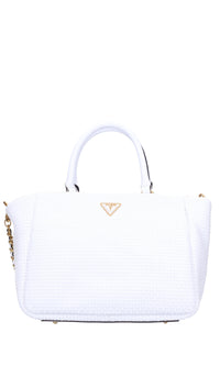 Borsa in ecopelle intrecciata 