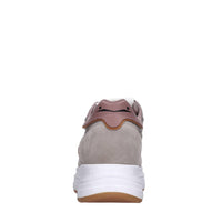 Sneakers in camoscio pelle e tessuto 