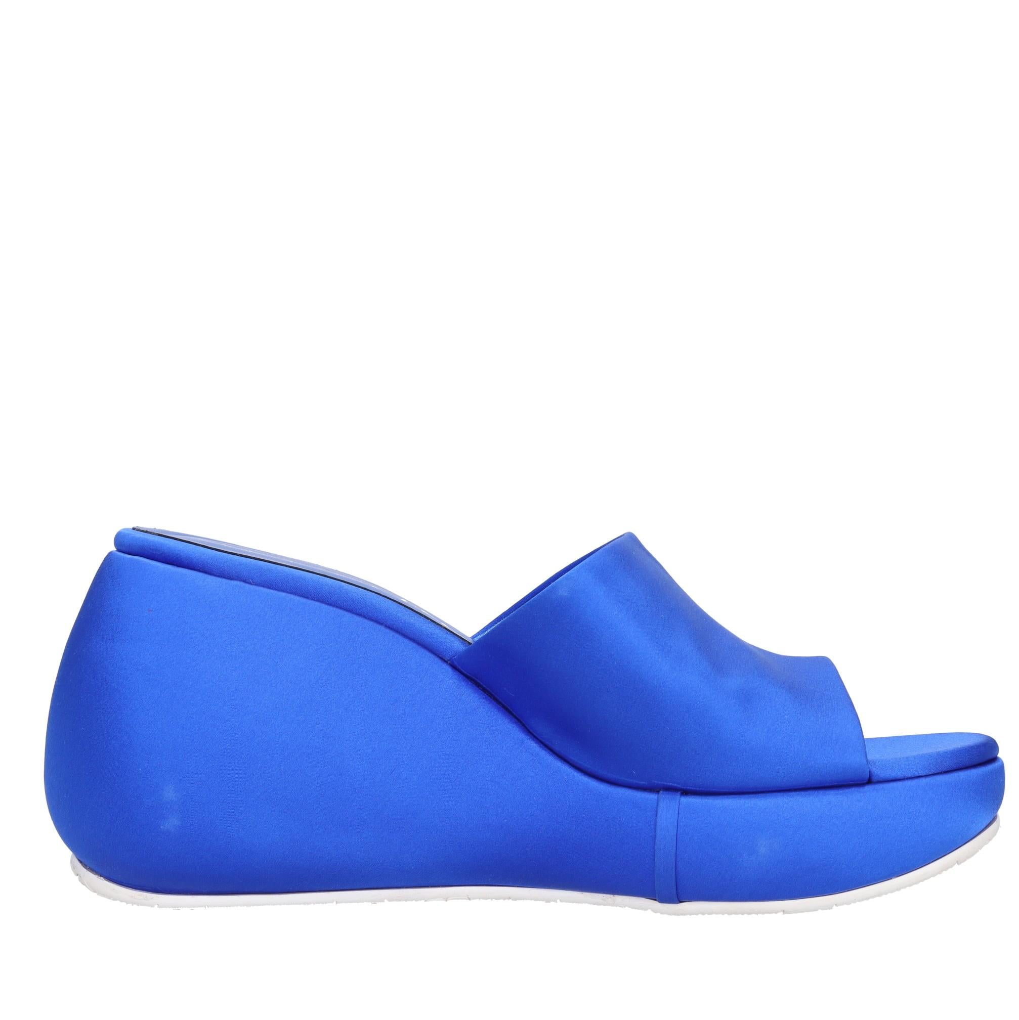 Mules Zeppa in raso 