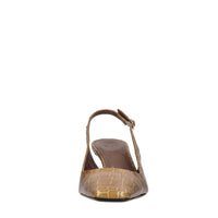 Décolleté slingback in pelle 