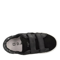 Sneakers in pelle e tessuto 