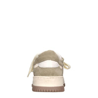 Sneakers in camoscio e pelle 