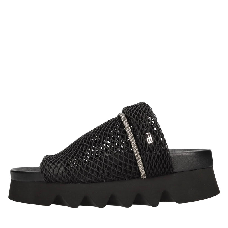 Mules modello Simi Tridy in tessuto 