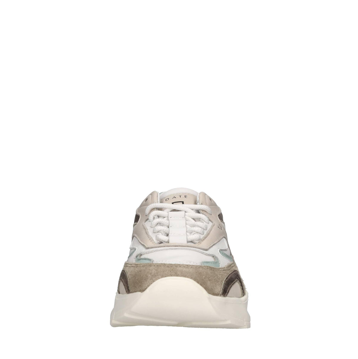 Sneakers in pelle e tessuto 