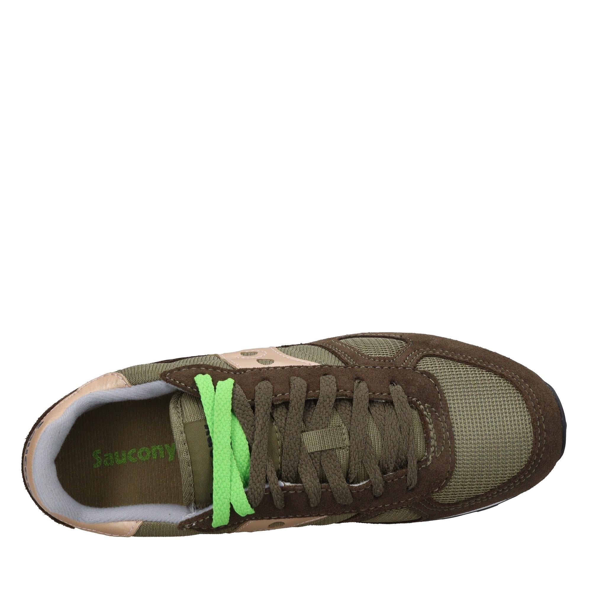 Sneakers in camoscio e tessuto 