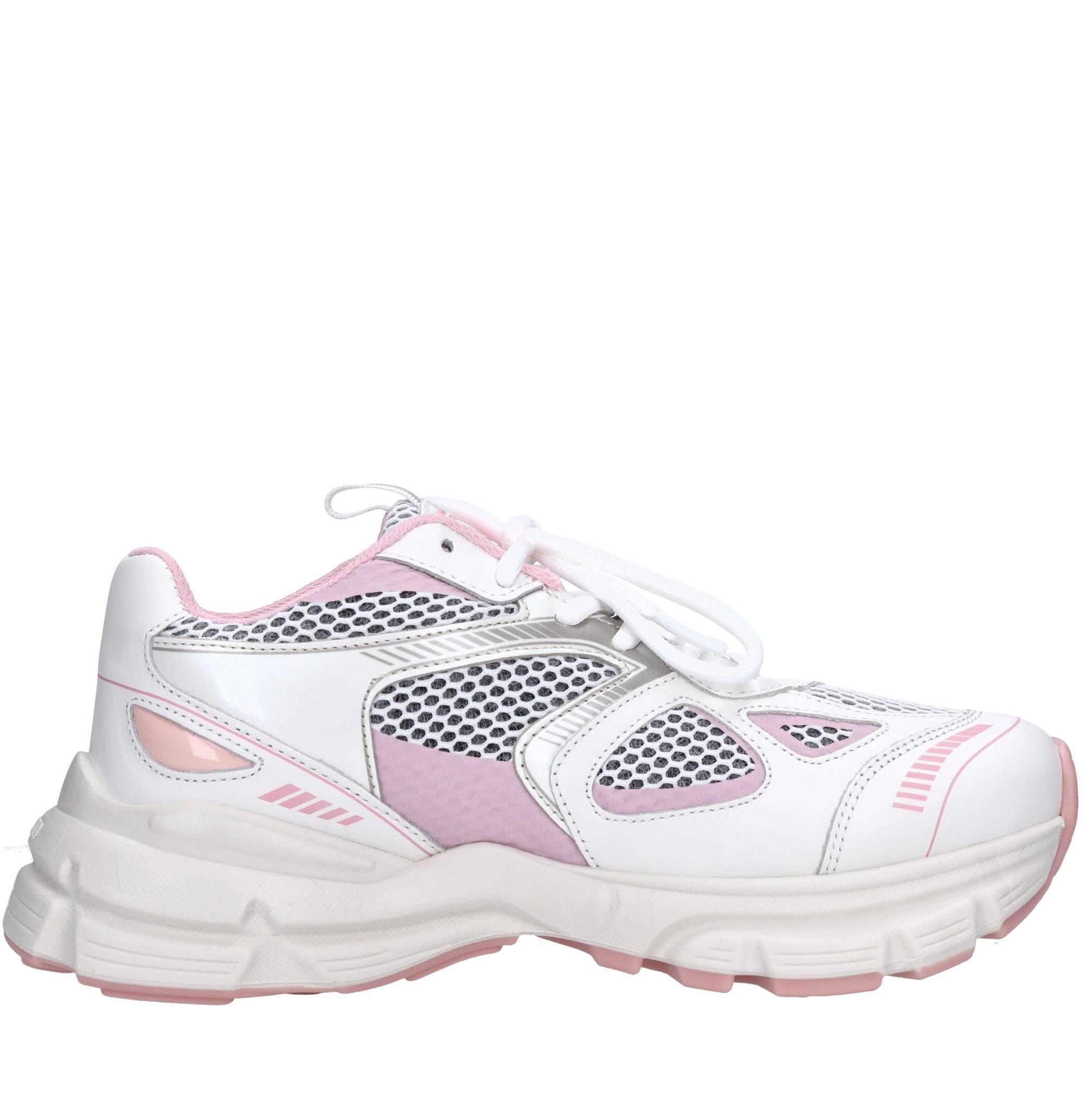 Sneakers in pelle e tessuto 