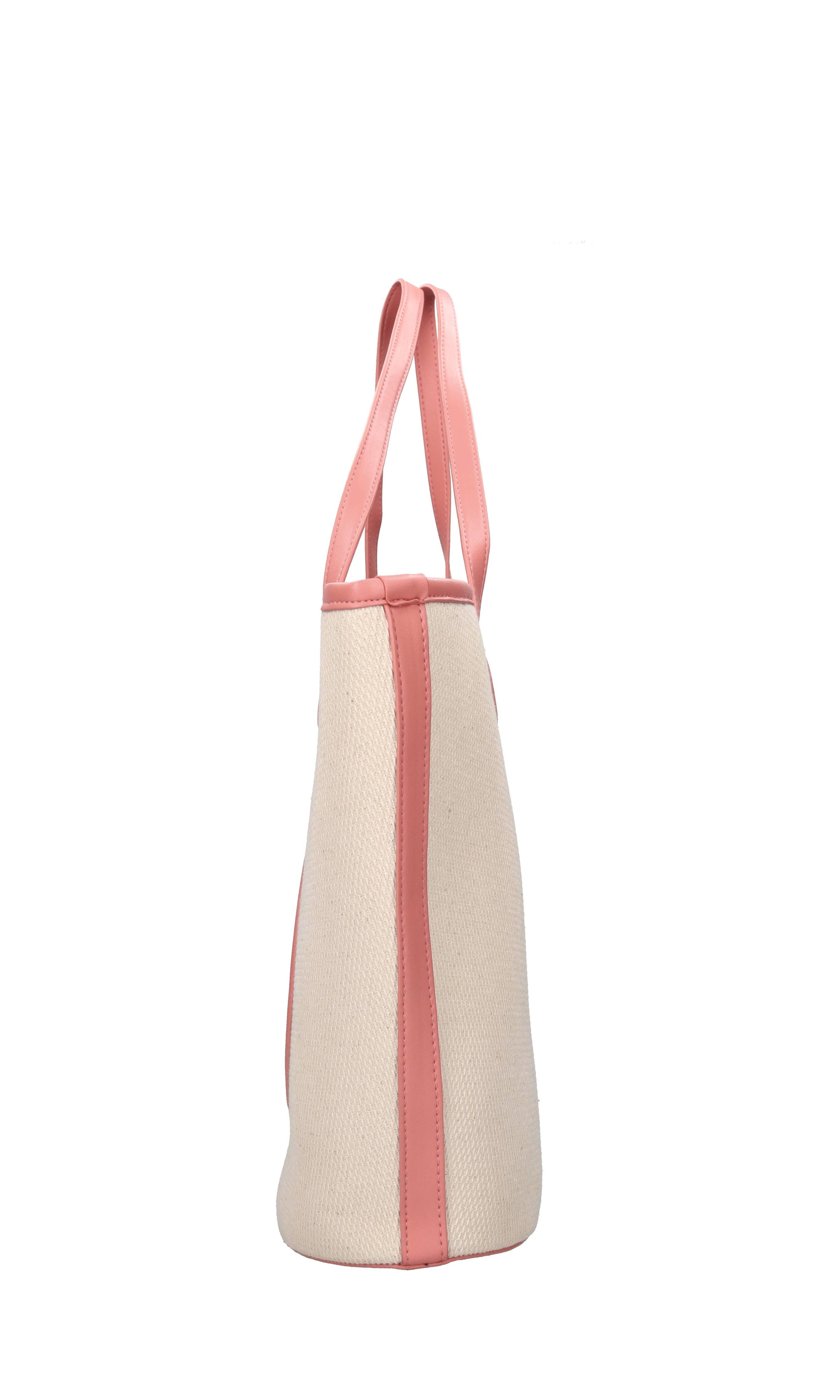 Borsa in tessuto ed ecopelle 