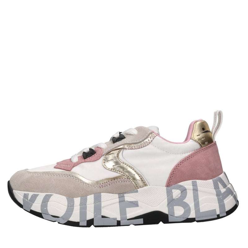 Sneakers in camoscio e tessuto 