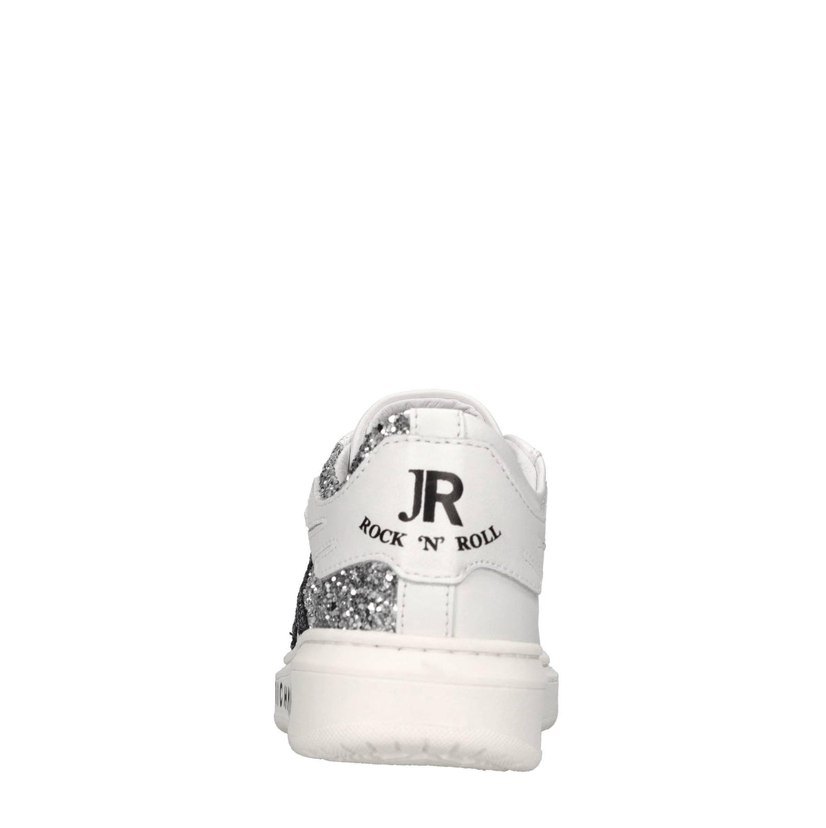 Sneakers in pelle e glitter 