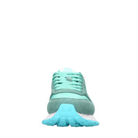 Sneakers in camoscio e tessuto 