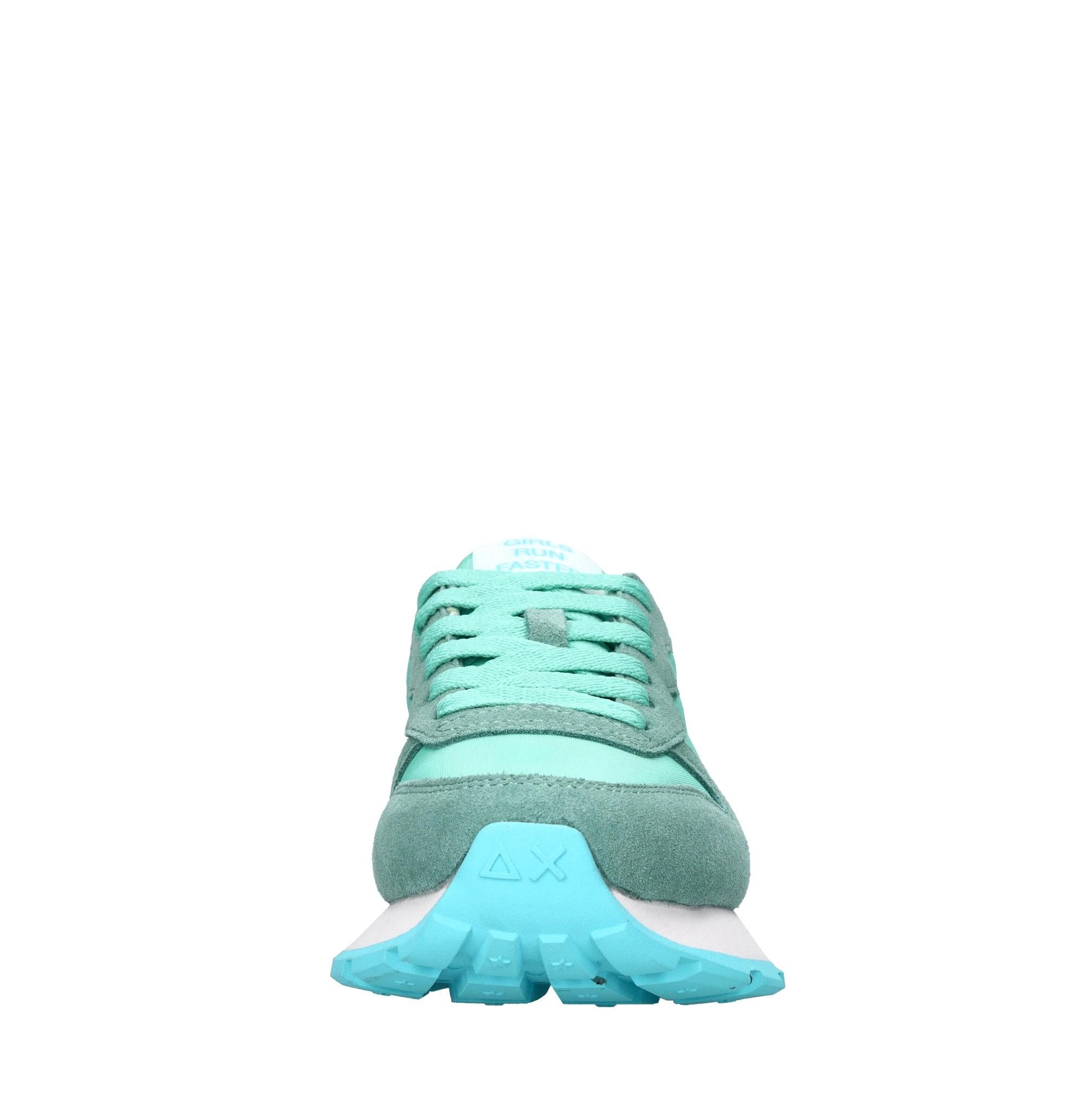 Sneakers in camoscio e tessuto 