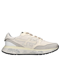 Sneakers in pelle ecopelle e tessuto 