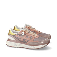 Sneakers Lauryn Var 7801 in pelle, ecopelle e tessuto 