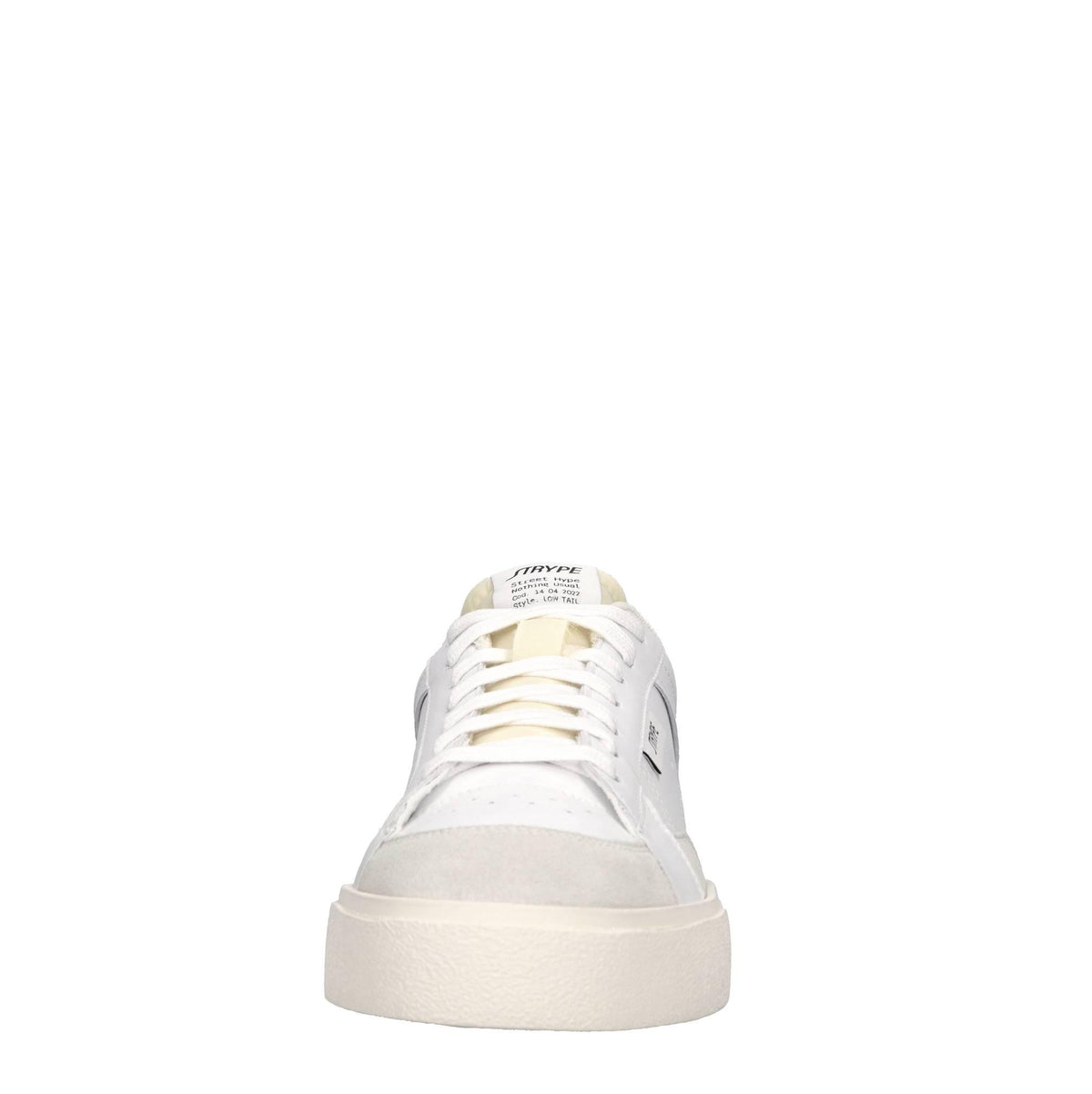 Sneakers in pelle e tessuto 