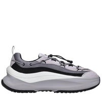 Sneakers in camoscio e tessuto 