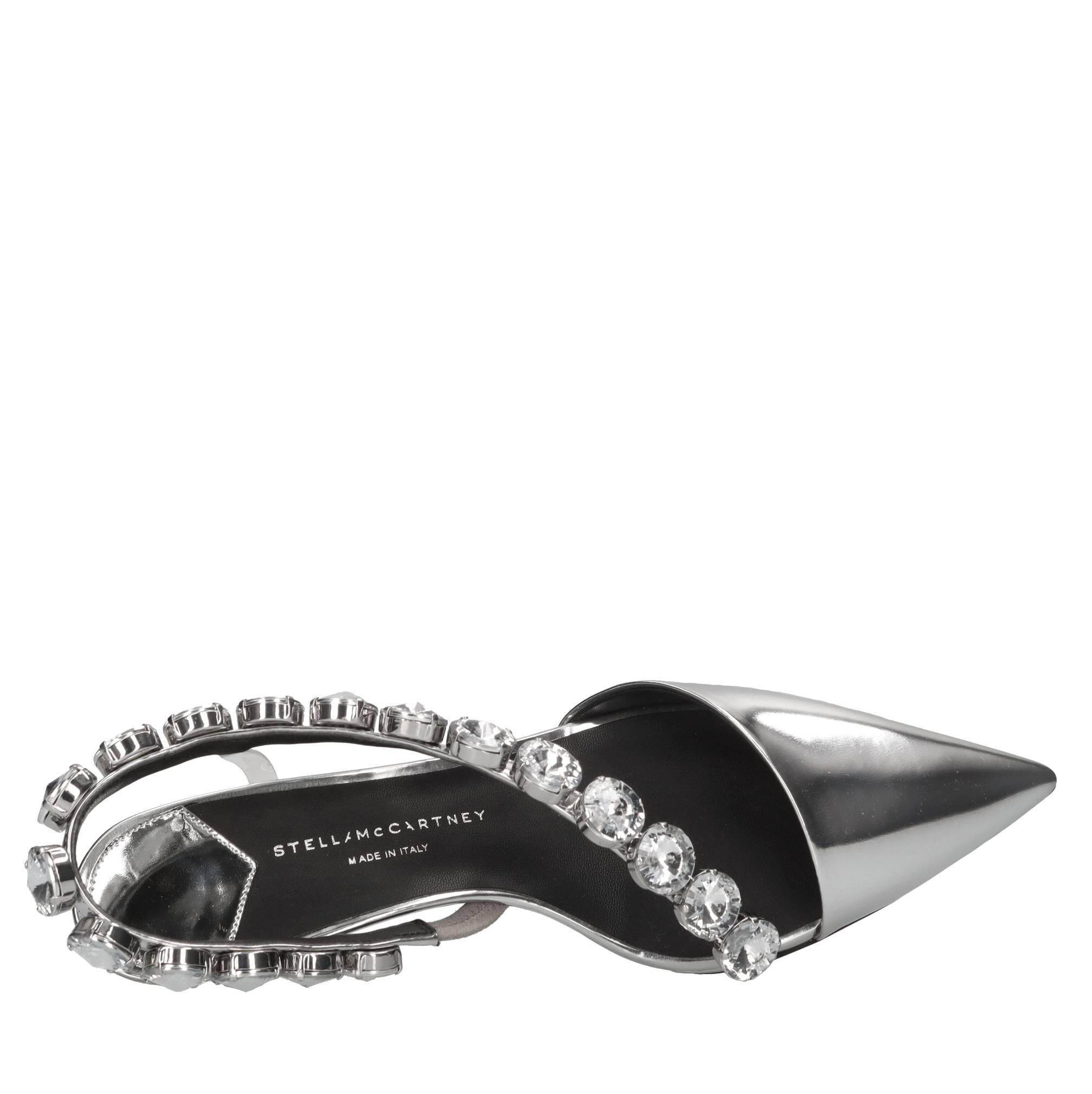 Décolleté slingback Stella Iconic in ecopelle e applicazioni 