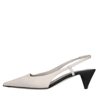 Décolléte slingback in pelle 