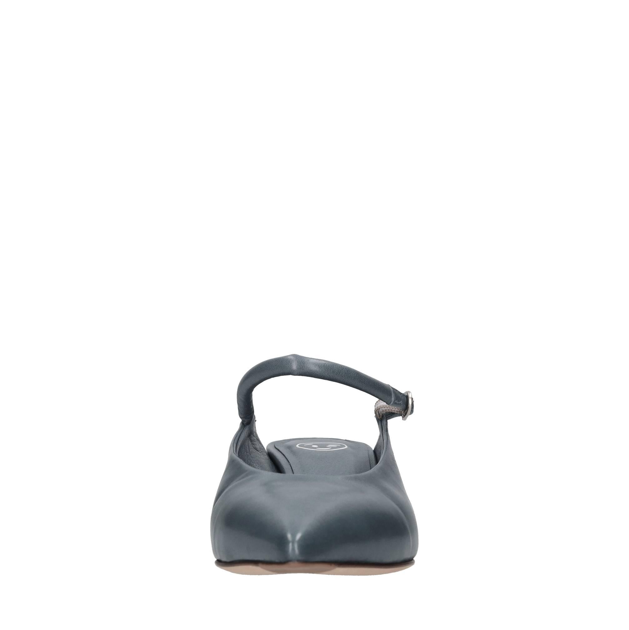 Décolleté slingback in pelle 