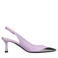 Décolléte slingback in pelle 
