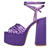 LELLA BALDI Satin sandals