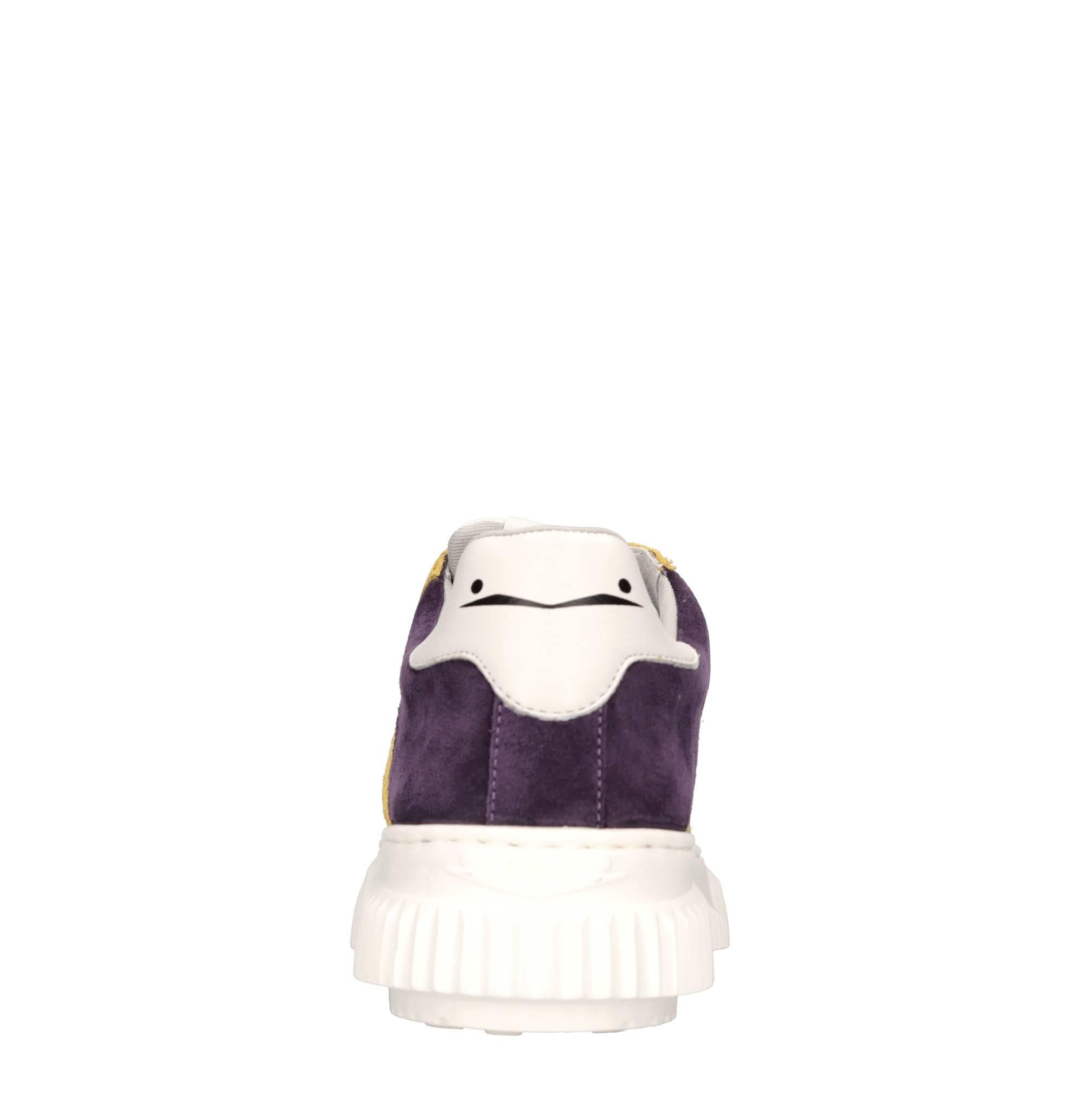 Sneakers in pelle e camoscio 