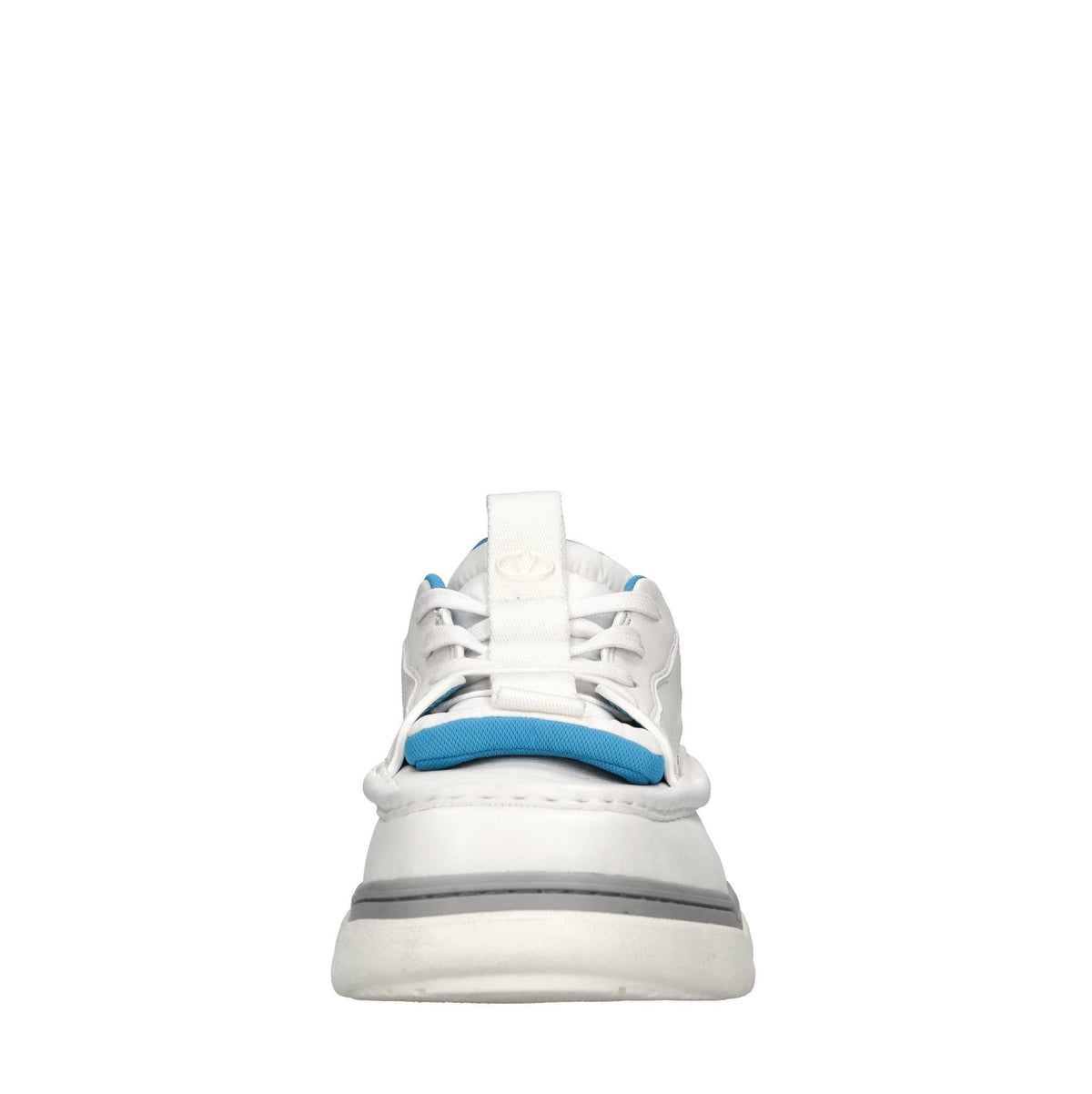 Sneakers in pelle e tessuto 