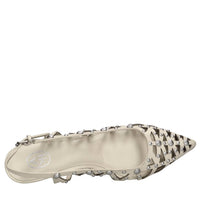 Décolléte slingback  in pelle 