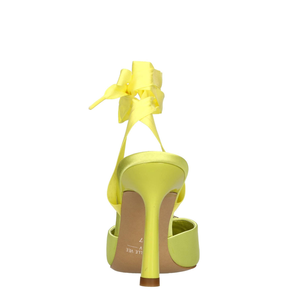 Décolleté slingback in raso 
