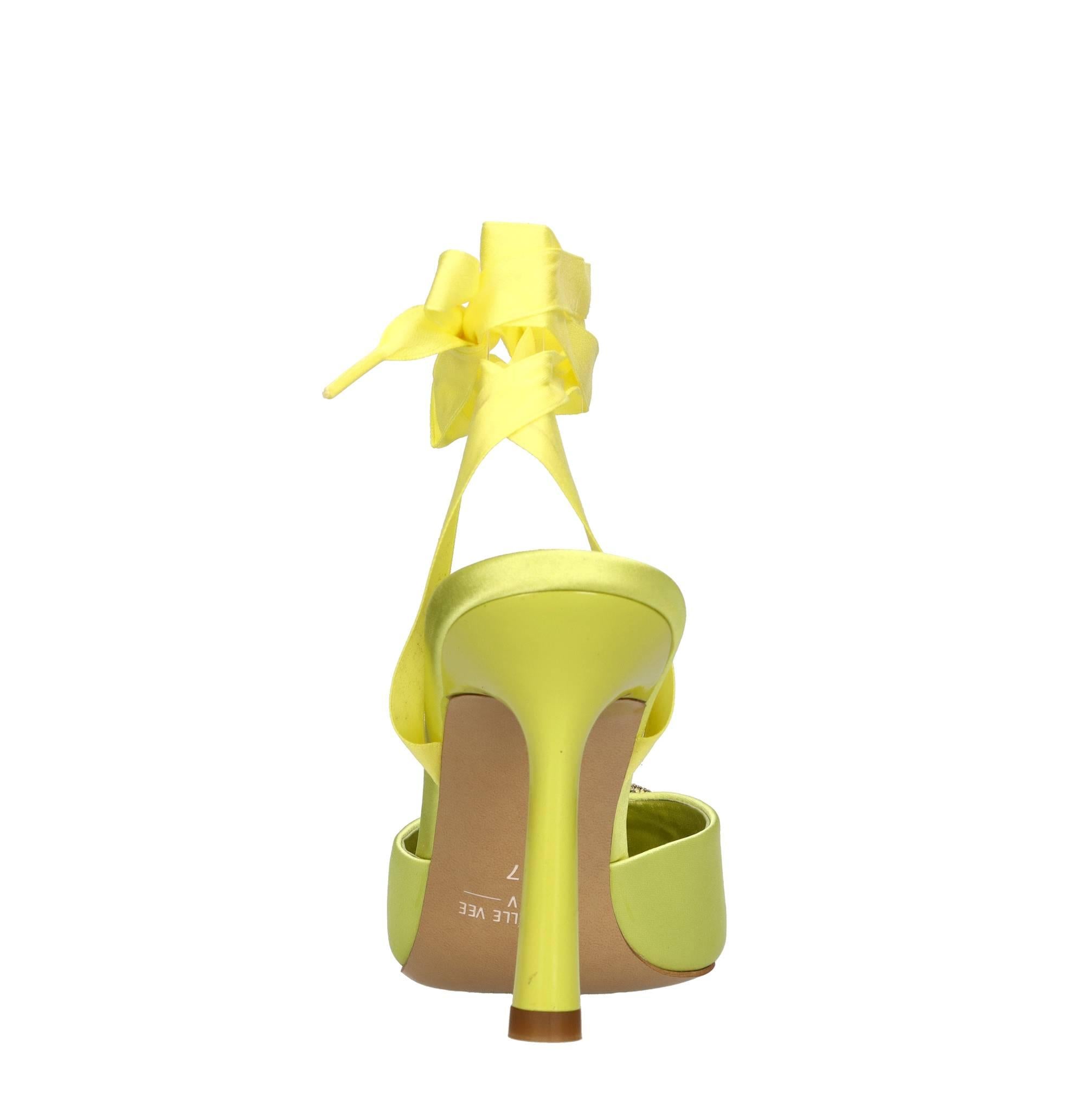 Décolleté slingback in raso 