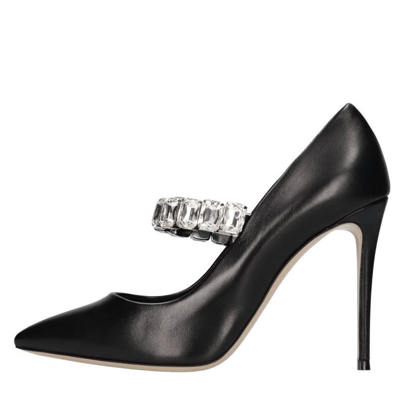 Décolleté Modello Julia Minorca in nappa e strass 