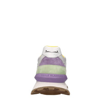 Sneakers in camoscio,pelle e tessuto 
