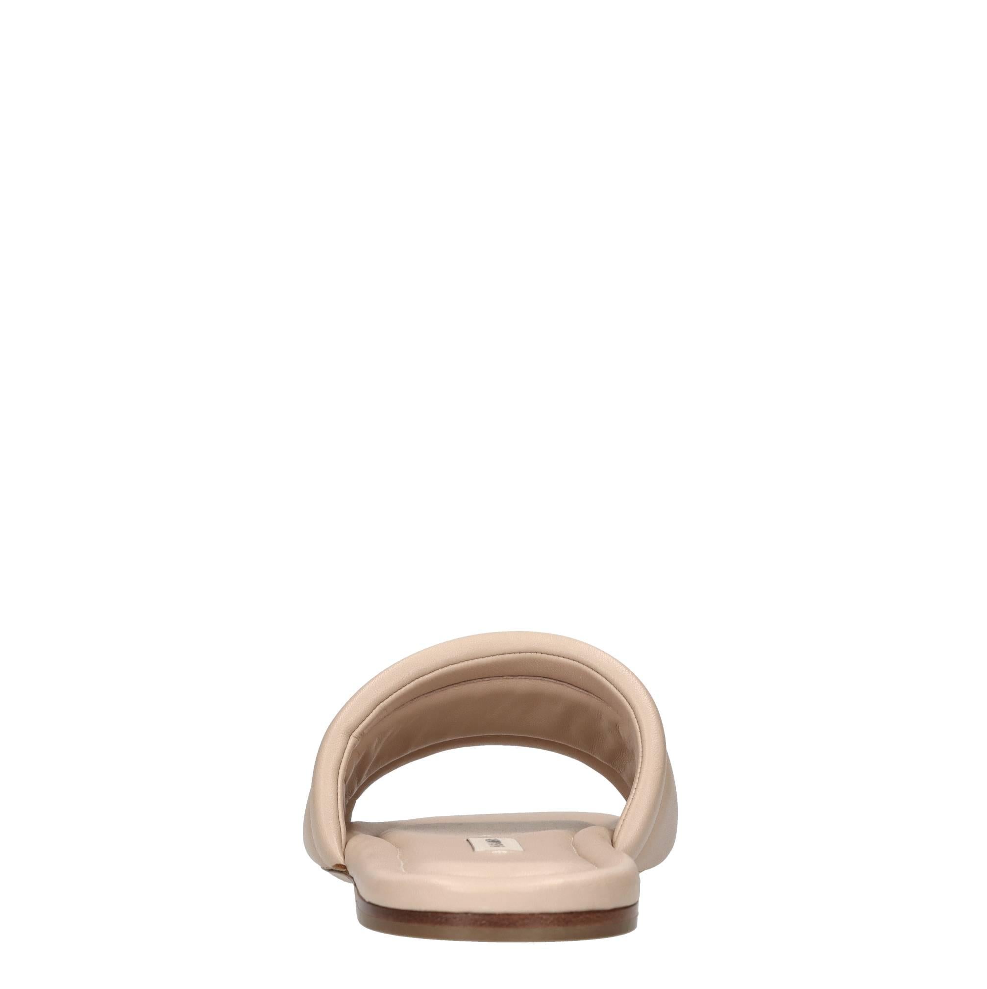 Sandali flat in pelle 