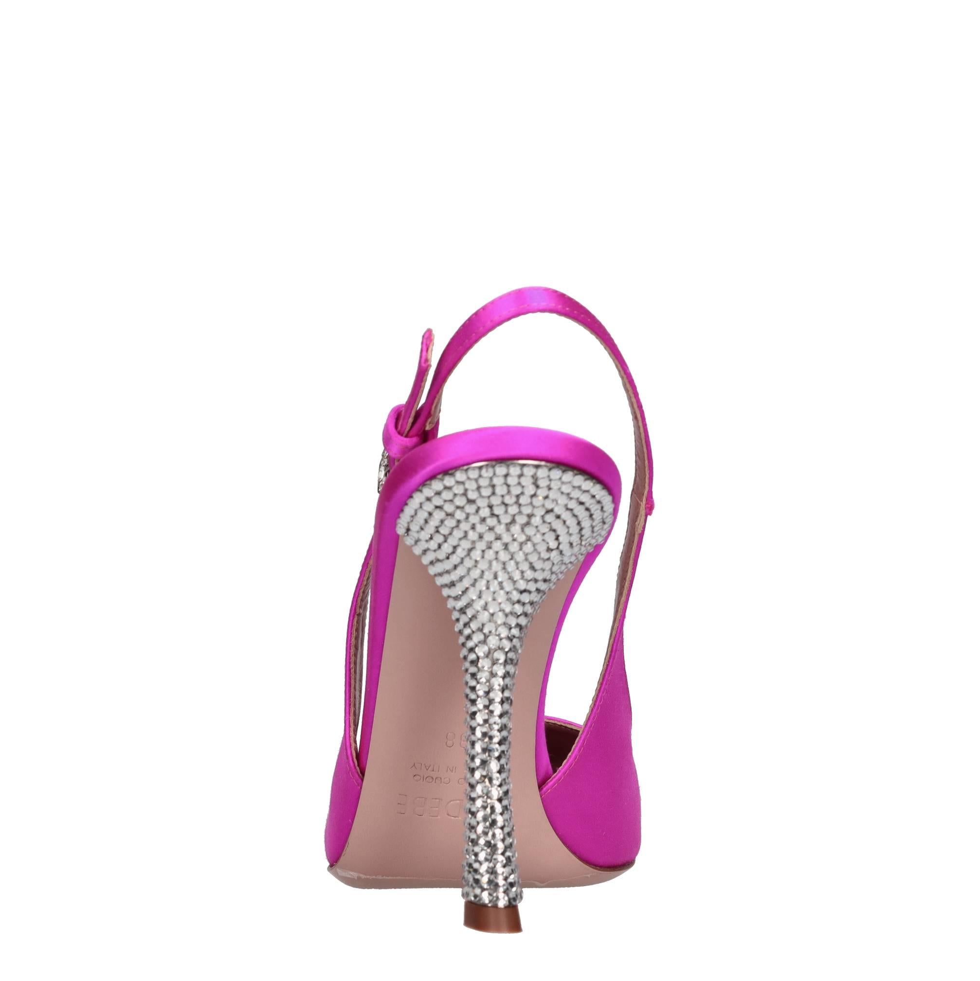 Décolleté slingback Paris in raso e strass 
