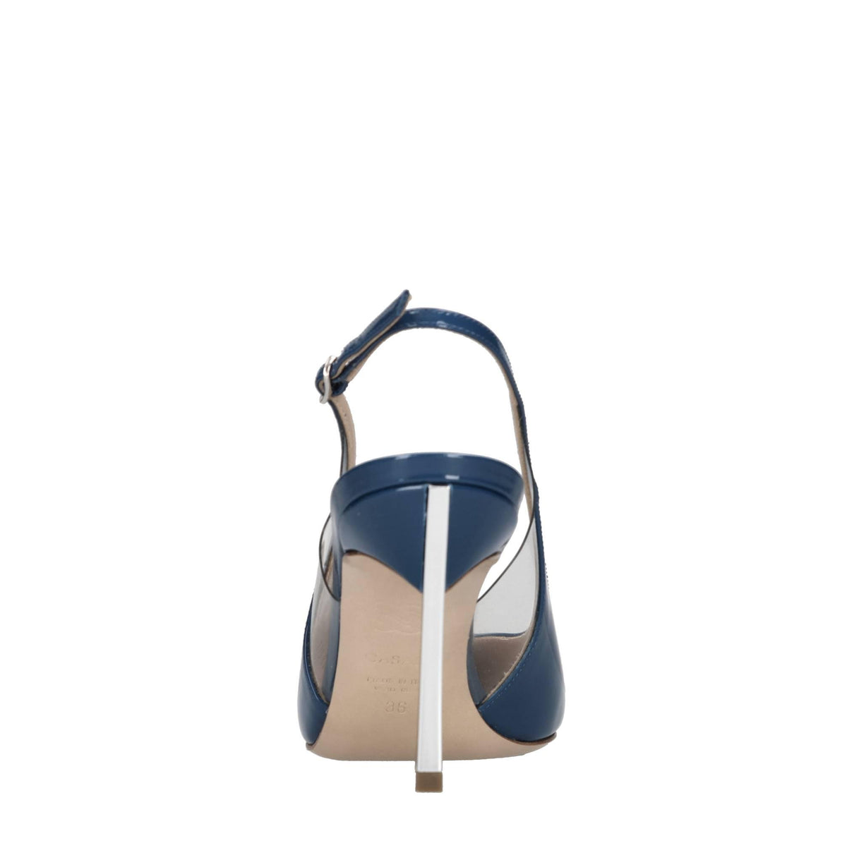 Décolleté slingback Blade in vernice e plexi 