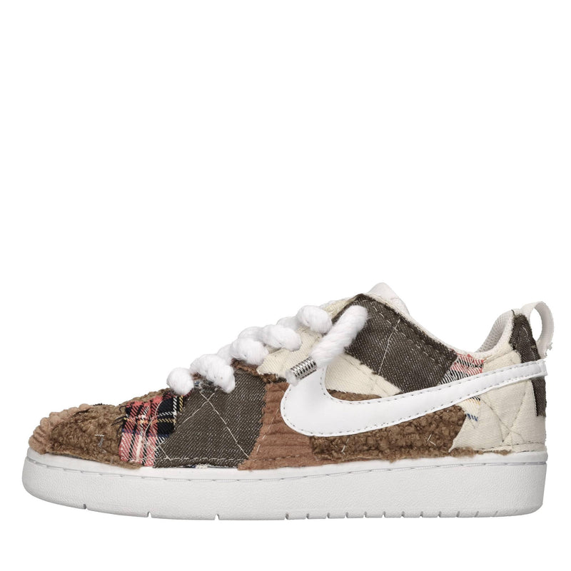 Sneakers in ecopelle e tessuto 