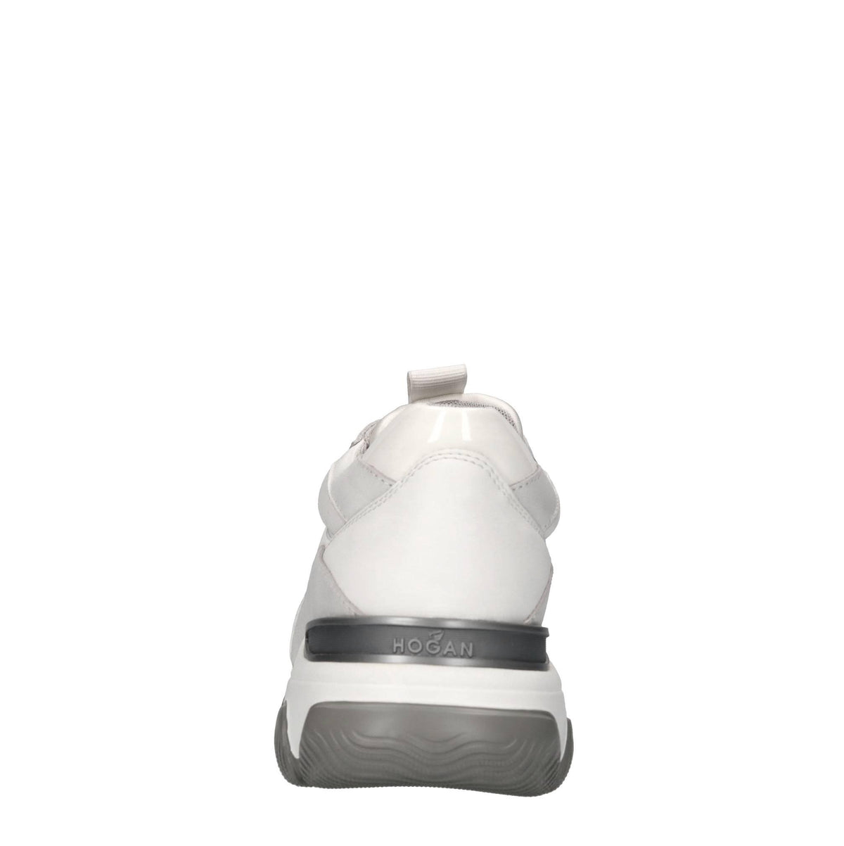 Sneakers in pelle e tessuto 