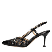 Décolleté slingback in vernice 