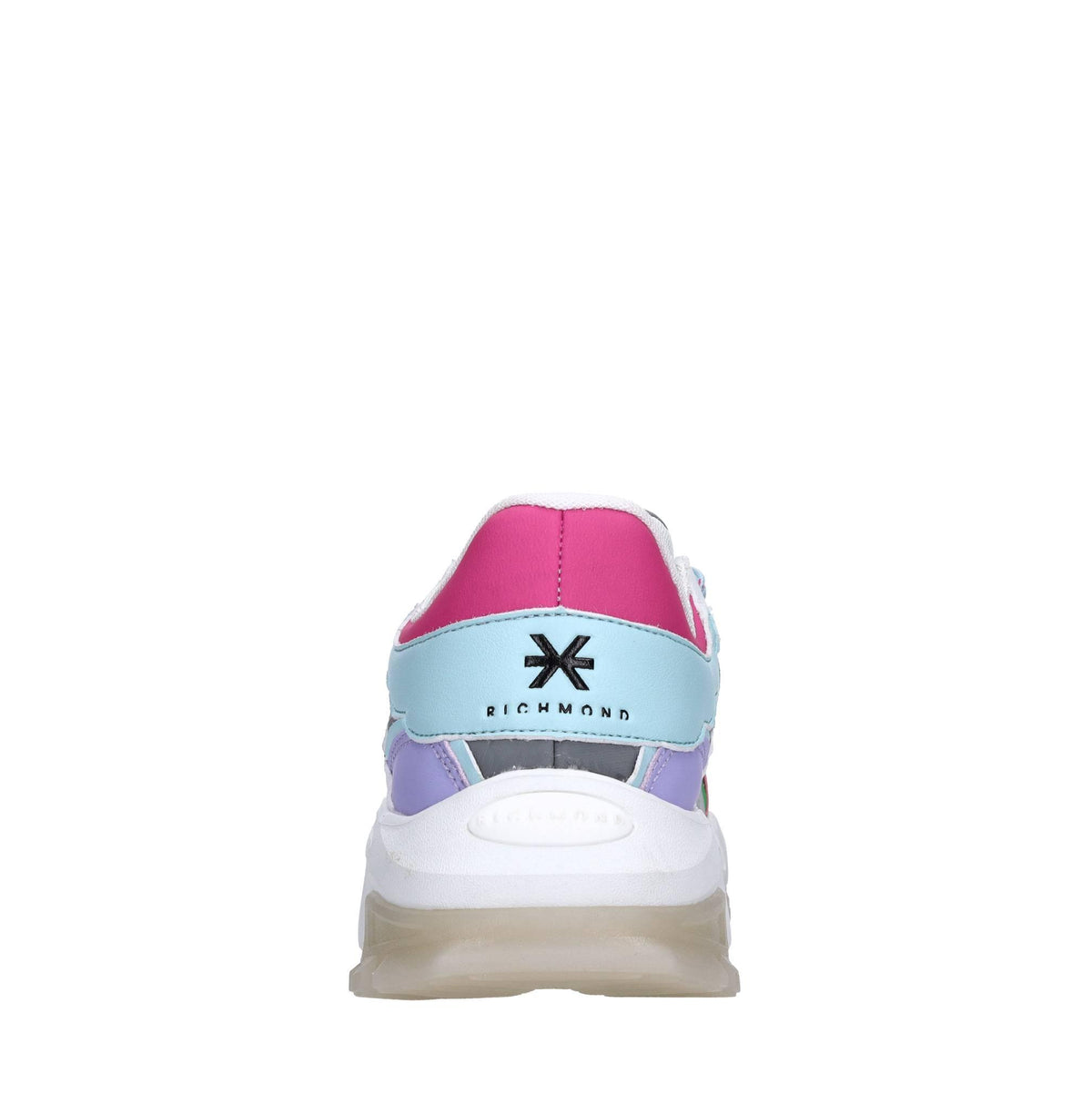 Sneakers in pelle e tessuto 