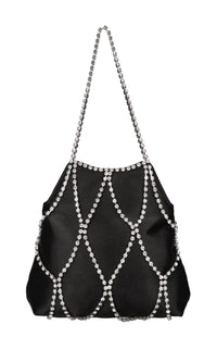 Borsa Kala in raso e strass 