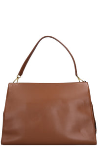 Borsa Cnosso shopper in pelle e camoscio 