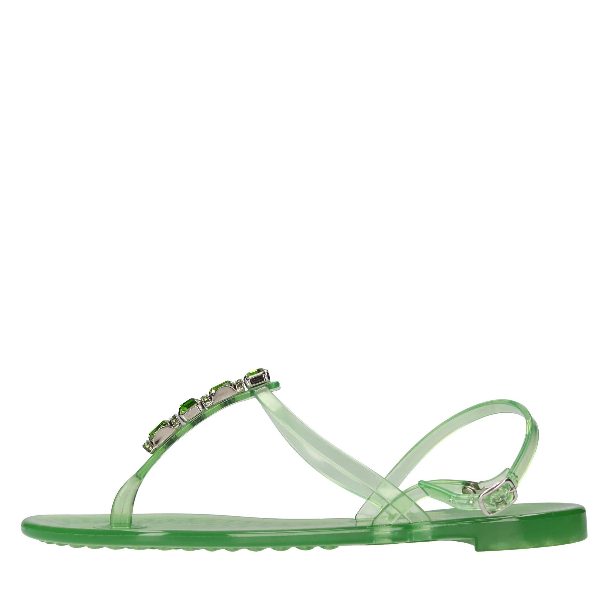 Sandali flat Jelly in PVC  e Swarovski 