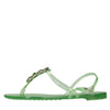 CASADEI Sandali flat Jelly in PVC  e Swarovski