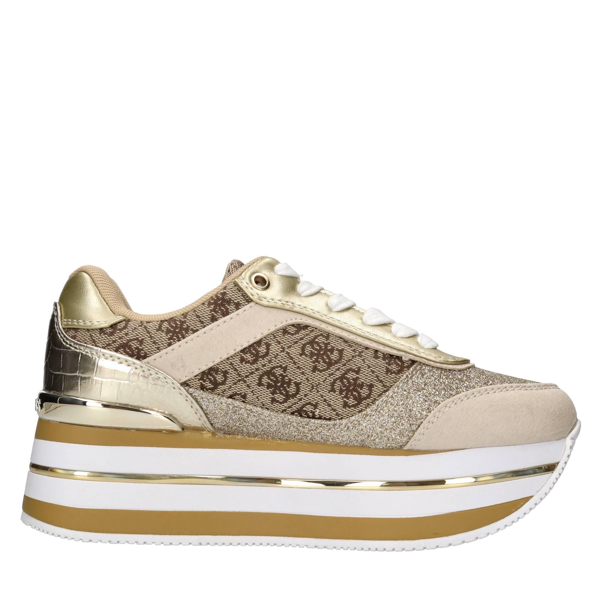 Sneakers in ecopelle e tessuto 