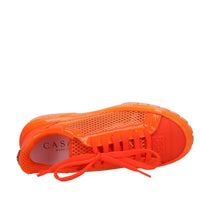 Sneakers in pelle e tessuto 