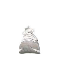 Sneakers in tessuto e camoscio 